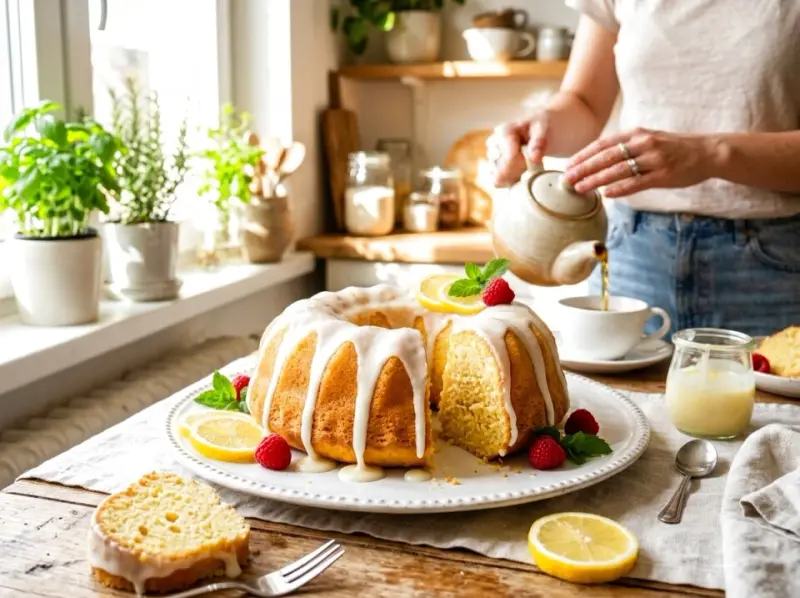 Babka cytrynowa z lukrem – przepis na wilgotne ciasto