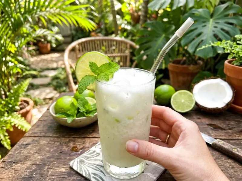Lemoniada brazylijska z mleczkiem kokosowym