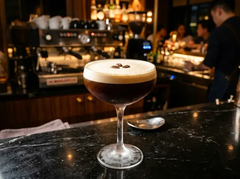 Espresso Martini - przepis na pobudzający koktajl kawowy