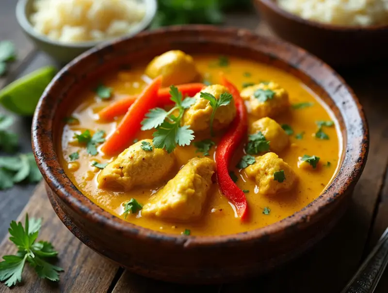 Kurczak w sosie curry z warzywami - przepis na egzotyczny obiad