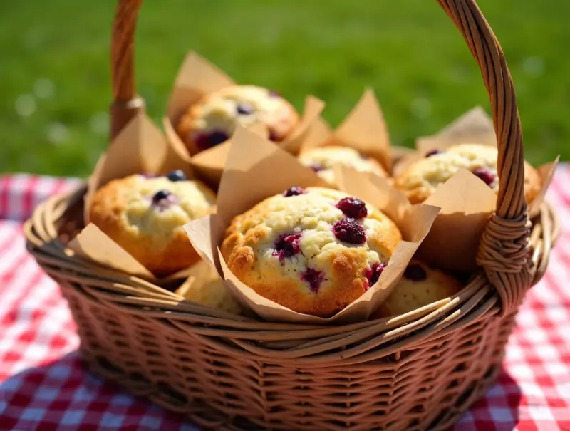 Muffinki z owocami na piknik - poznaj niezawodny przepis na idealny deser