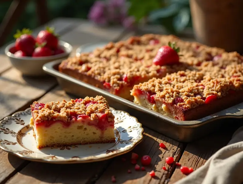 Ciasto z truskawkami i kruszonką. Sprawdzony przepis babci