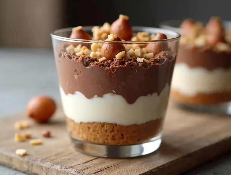 Deser Kinder Bueno bez pieczenia - kremowa rozkosz w pucharku