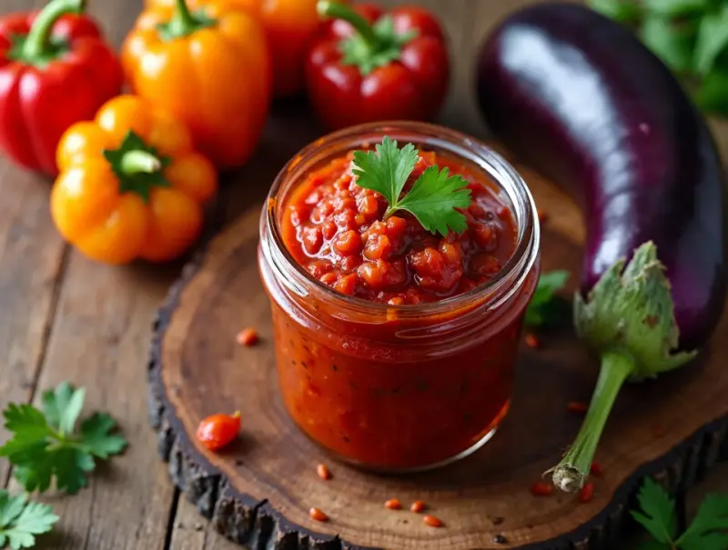 Przepis na ajvar z pieczonej papryki i bakłażana - oryginalny bałkański smak