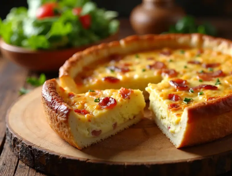 Quiche Lorraine – przepis na francuską tartę z boczkiem i śmietaną