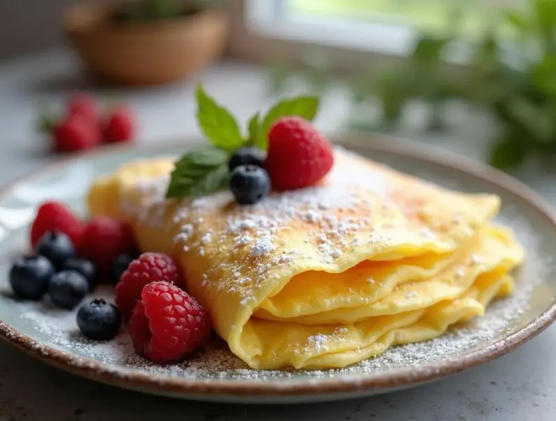 Puszysty omlet na słodko - przepis na idealne śniadanie