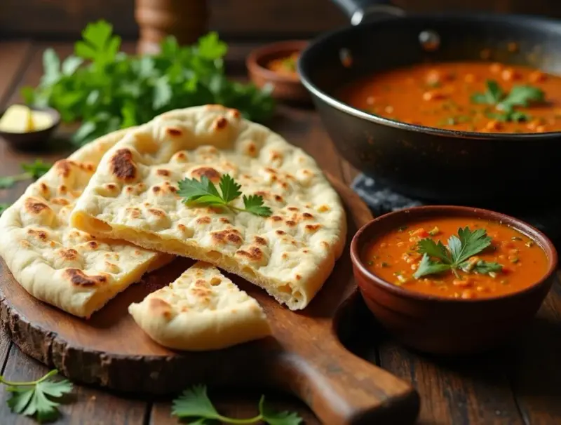 Chlebek naan z patelni - prosty przepis na idealne indyjskie placki