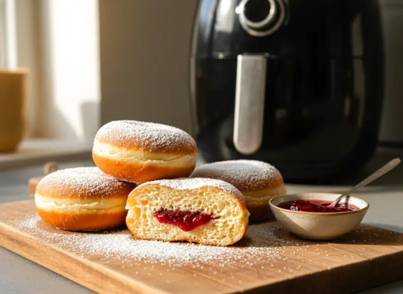 Pączki bez tłuszczu z airfryera. Fit wersja bez smażenia i wyrzutów sumienia