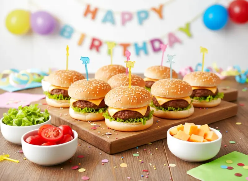 Prosty przepis na mini burgery na urodziny dziecka - hit każdego przyjęcia!