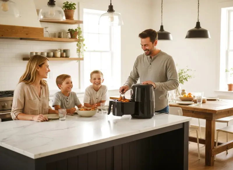 Air fryer i smak bliskości: jak szybkie gotowanie wzmacnia rodzinne relacje i pozwala celebrować wspólne chwile