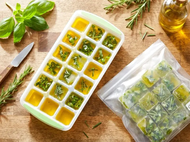 Mrożenie ziół w oliwie: jak zachować aromat lata na zimę?
