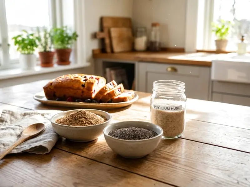 Naturalne zamienniki gumy ksantanowej w wypiekach bez glutenu