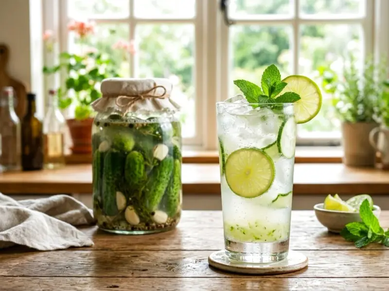 Fermentowana lemoniada ogórkowa: przepis na zdrowie i orzeźwienie