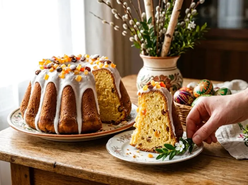Babka wielkanocna puszysta i wilgotna