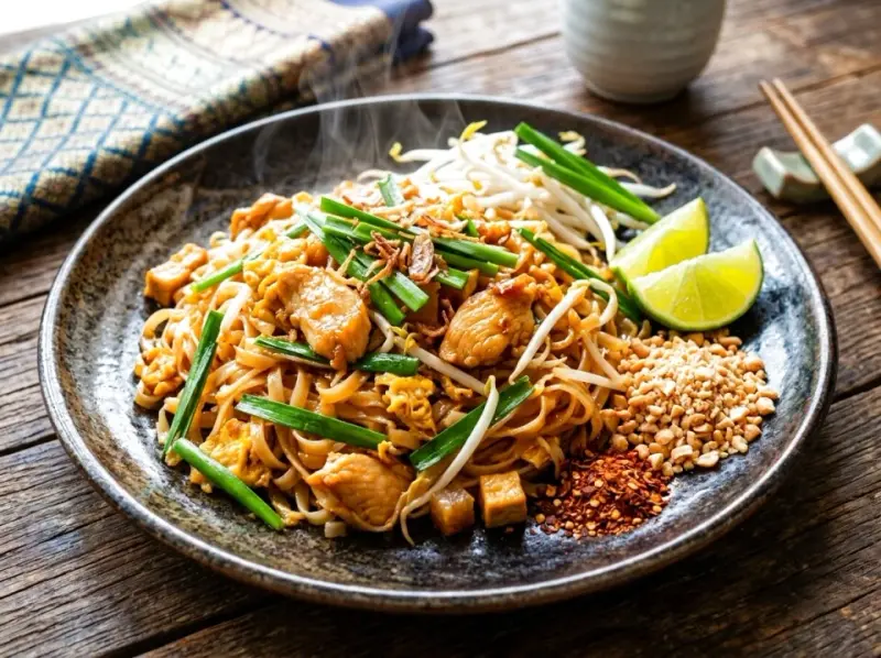 Pad Thai z kurczakiem. Klasyczny przepis na obiad