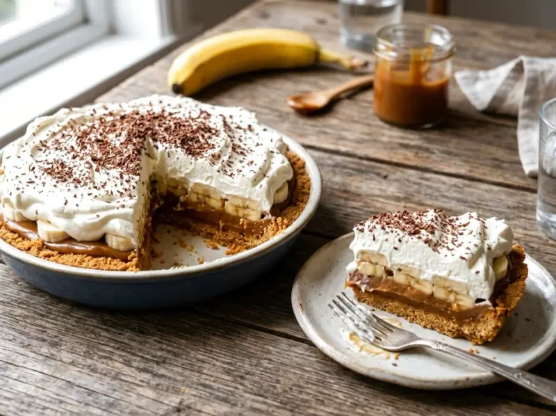 Ciasto bananoffee bez pieczenia: prosty przepis na kultowy deser z bananami