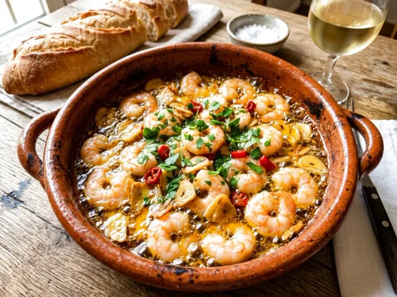 Gambas al ajillo: przepis na krewetki w czosnku i oliwie