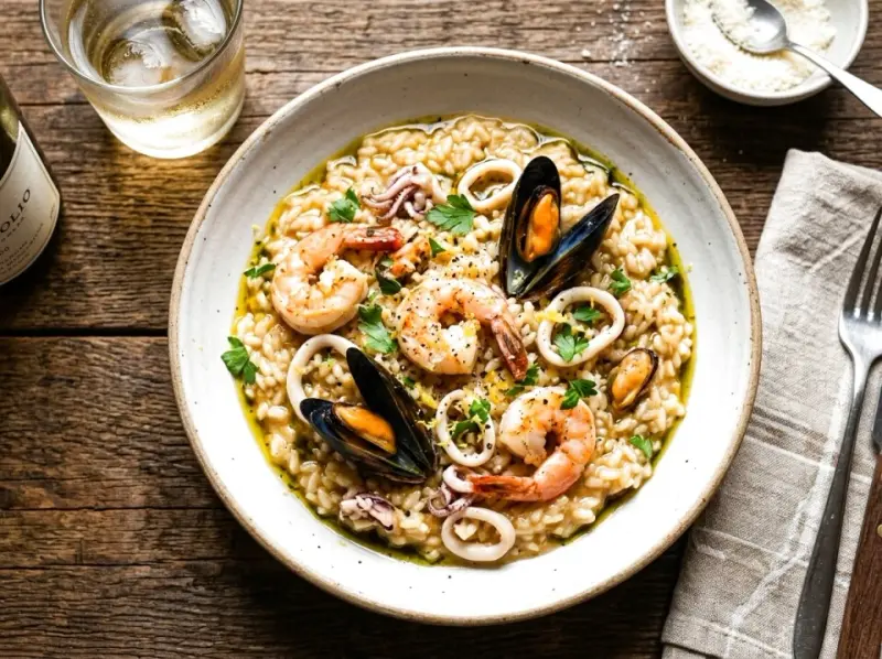 Jak ugotować idealne risotto z owocami morza?