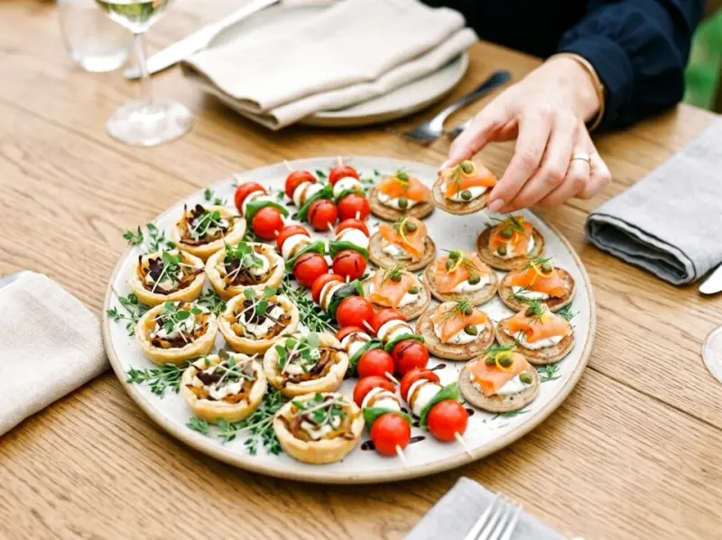 Finger food na przyjęcie - zasady komponowania przekąsek