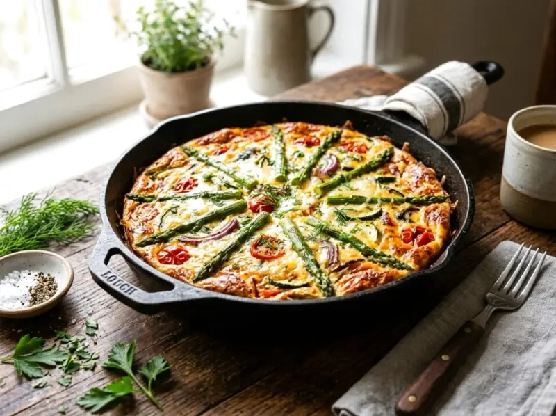 Wegetariańska frittata ze szparagami: jak ją przygotować?