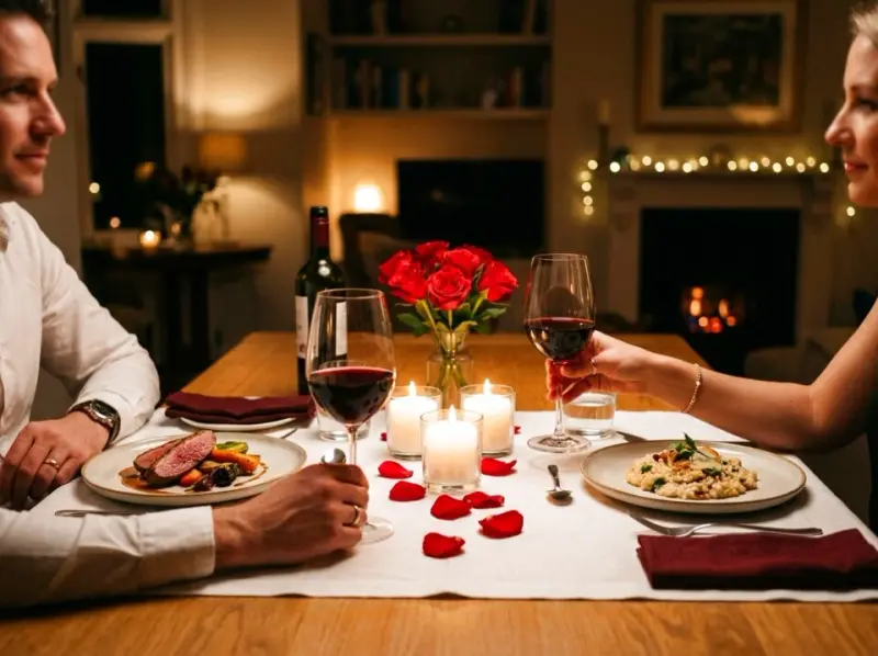Kolacja walentynkowa w domu: menu dla dwojga