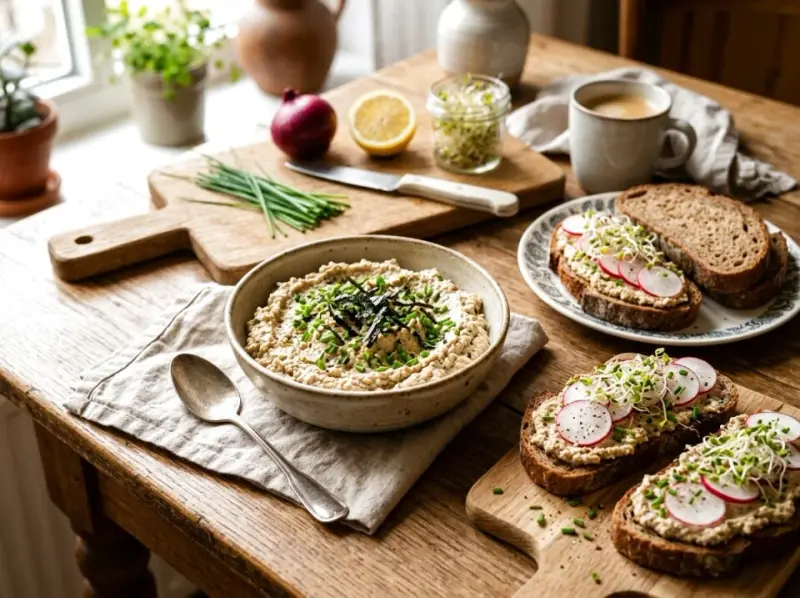 Pasta z wędzonego tofu – roślinny zamiennik pasty rybnej